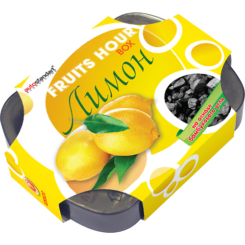 Ароматизатор воздуха "Fruits Hour", под сиденье, лимон, вес 200 гр.